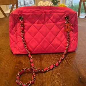 Chanel Vintage Neon Nylon Bag